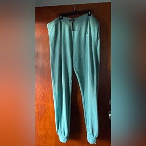 Peace Love World Soft Jade French Terry Jogger Pants 1X